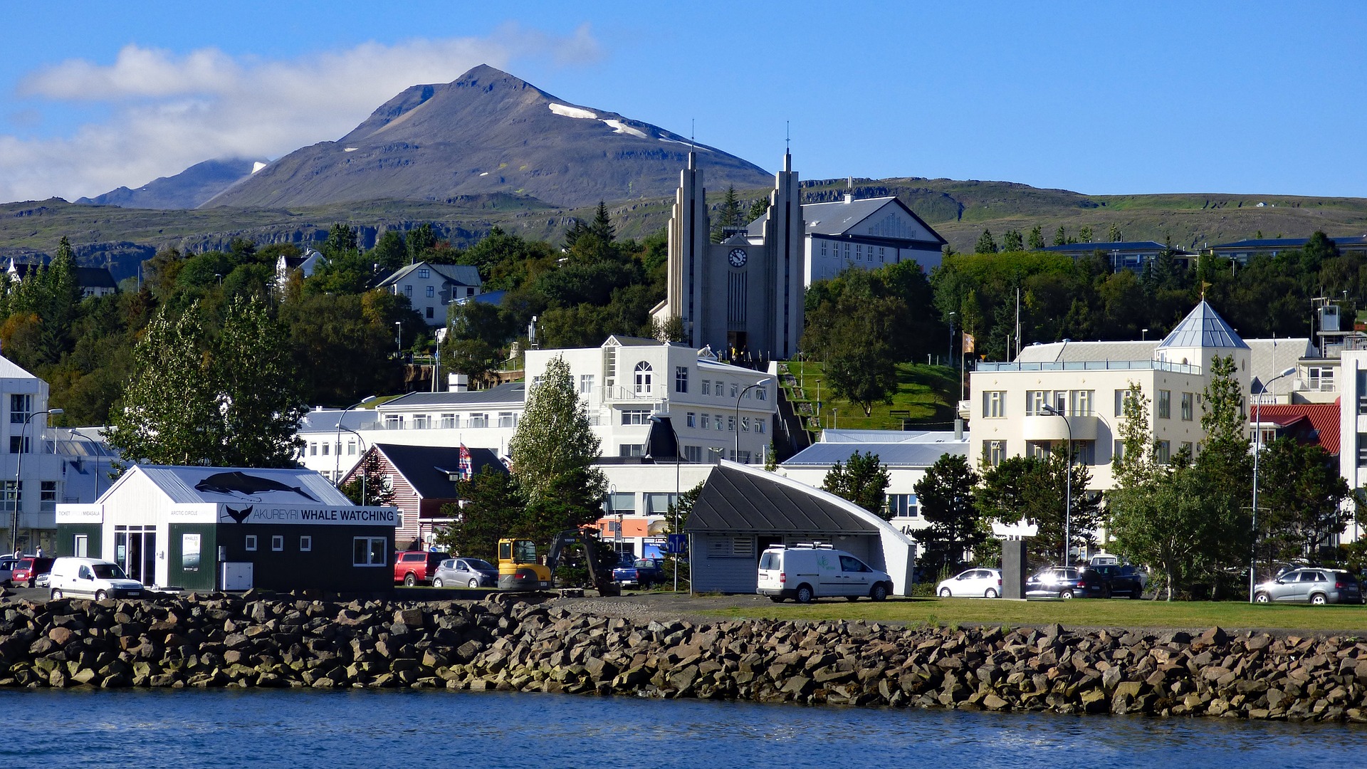 Akureyri church in Iceland