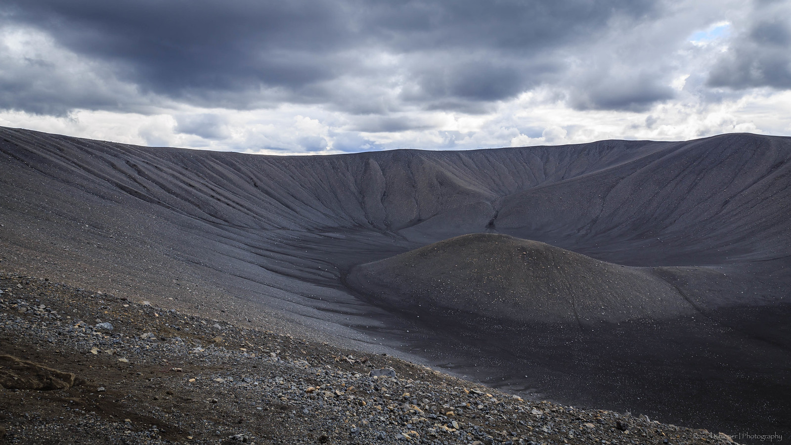 Hverfjall crater in Iceland